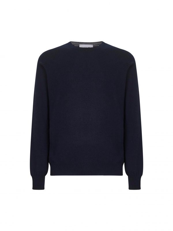  D 4.0 D 4.0 | Blue Wool And Cashmere Blend Crewneck Sweater | Man | 52 