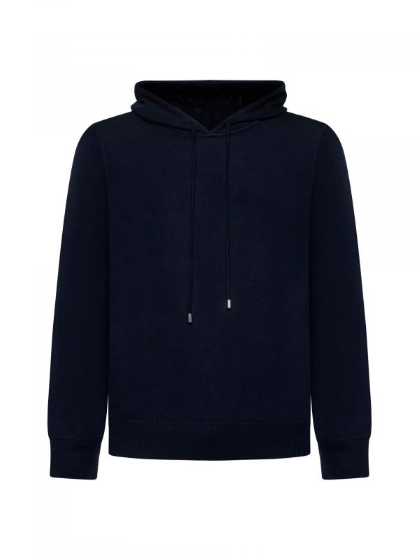  D 4.0 D 4.0 | Blue Wool Hoodie | Man | 46 