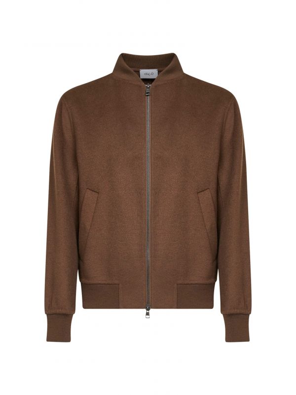  D 4.0 D 4.0 | Brown Double Wool Bomber Jacket | Man | 52 