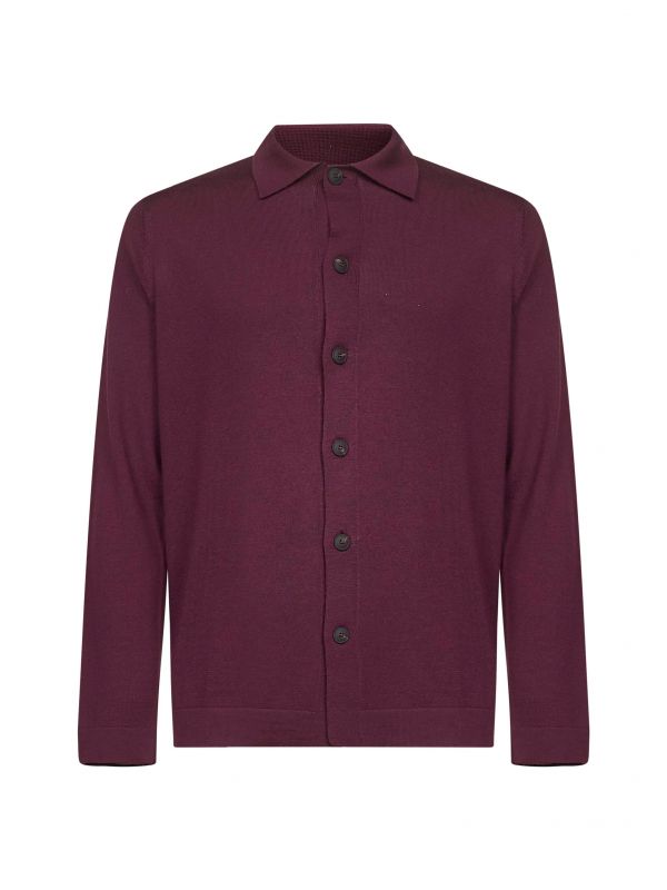  D 4.0 D 4.0 | Burgundy Virgin Wool Knit Shirt | Man | 48 