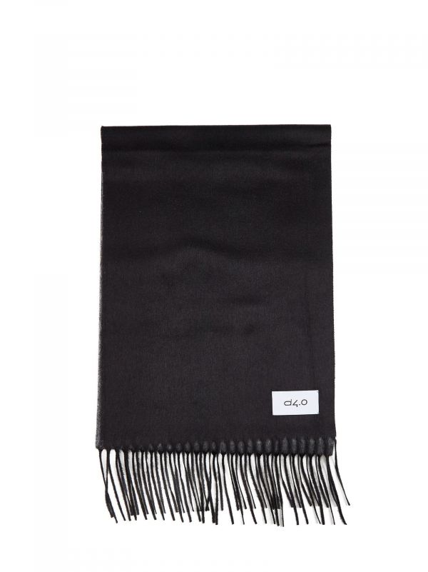  D 4.0 D 4.0 | Gray And Black Scarf With Fringes | Man | Pz 