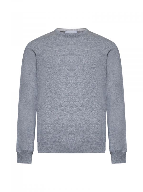  D 4.0 D 4.0 | Grey Cashmere Crewneck Sweater | Man | 46 