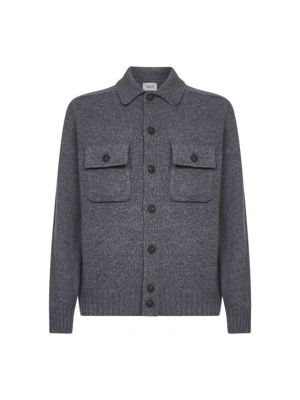  D 4.0 D 4.0 | Grey Virgin Wool Knit Jacket | Man | 48 