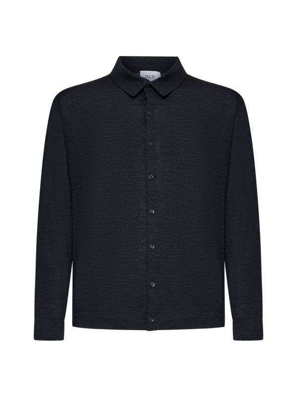  D 4.0 D 4.0 | Grey Virgin Wool Knit Shirt | Man | 46 