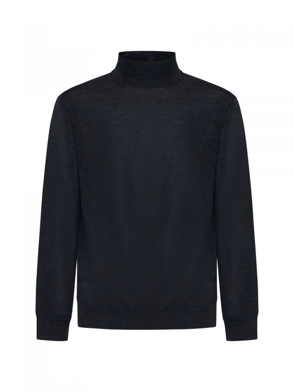  D 4.0 D 4.0 | Grey Virgin Wool Mock Neck Sweater | Man | 46 