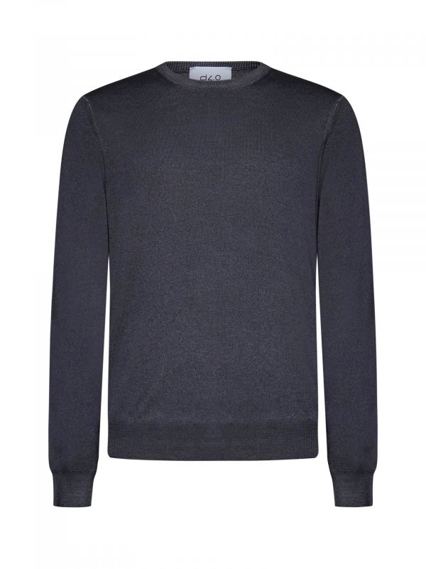  D 4.0 D 4.0 | Grey Wool Crewneck Sweater | Man | 46 