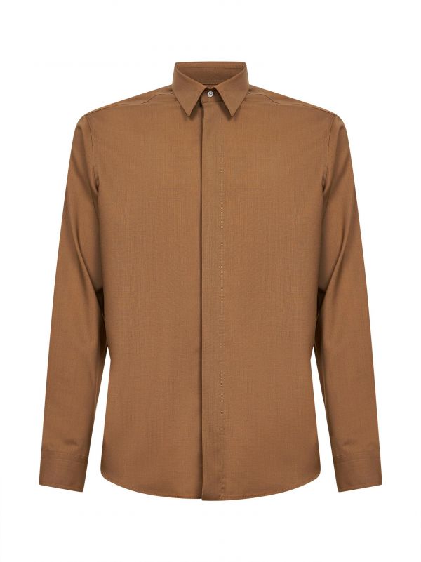  D 4.0 D 4.0 | Safari Stretch Wool Blend Shirt | Man | 46 