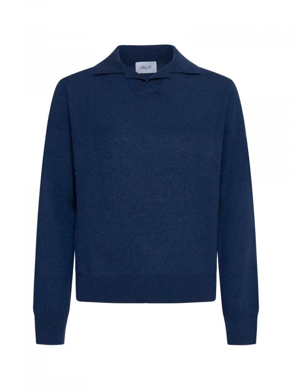  D 4.0 D 4.0 | V-neck Ribbed-cuff Polo Shirt | Man | 48 