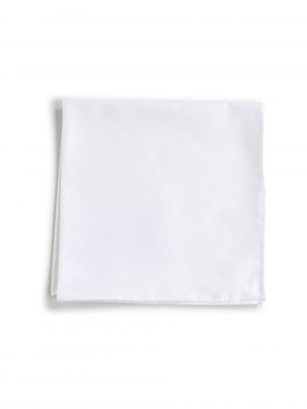  D 4.0 D 4.0 | White Cotton Pocket Square | Man | Pz 