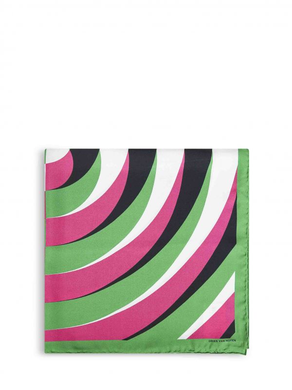  Dries Van Noten Dries Van Noten | Graphic-print Silk Square Scarf | Women | Pz 