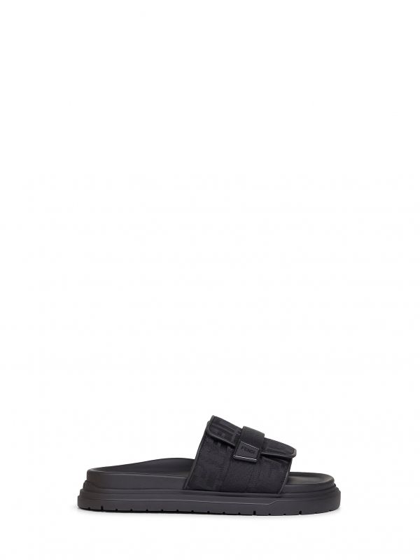  Fendi Fendi | Black Fendi Chunky Slides | Man | 5 