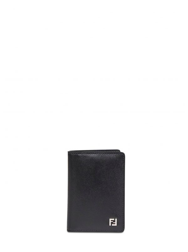  Fendi Fendi | Black Leather Squared Ff Card Holder | Man | Pz 
