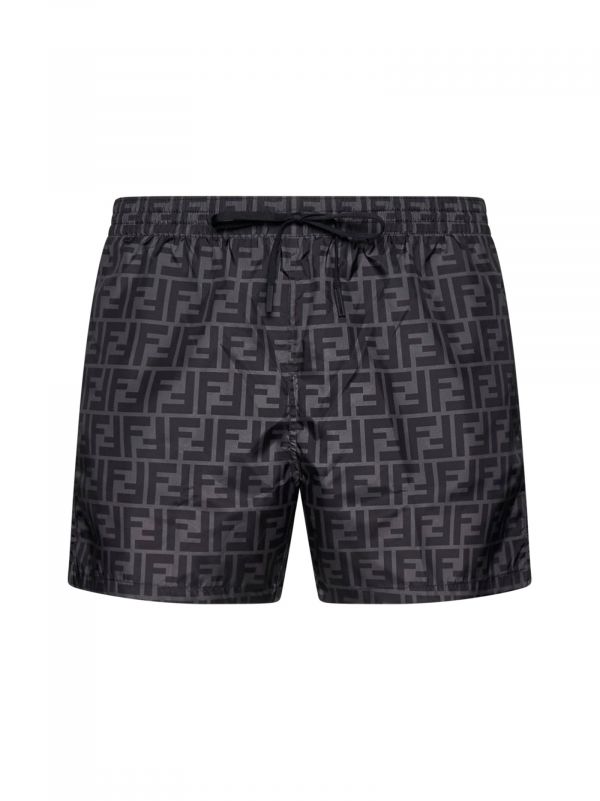  Fendi Fendi | Black Nylon Shorts | Man | 46 