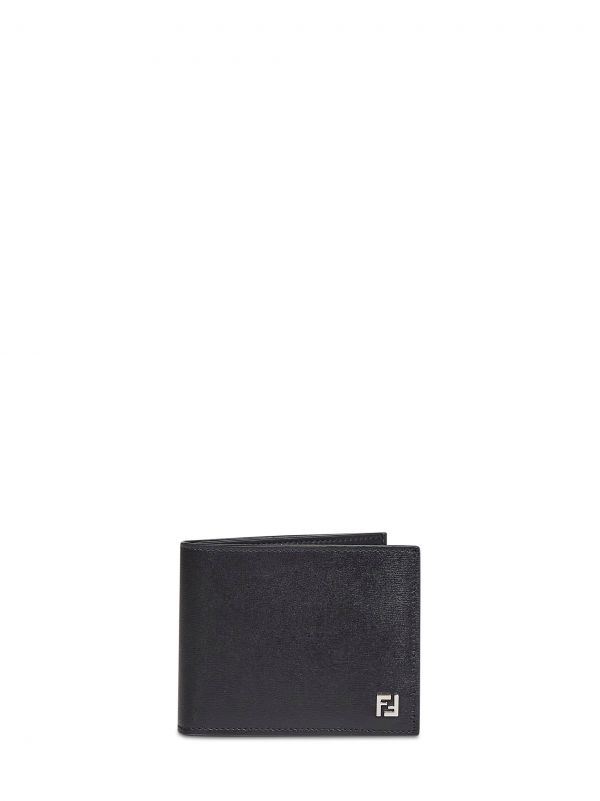  Fendi Fendi | Black Squared Ff Bi-fold Wallet | Man | Pz 