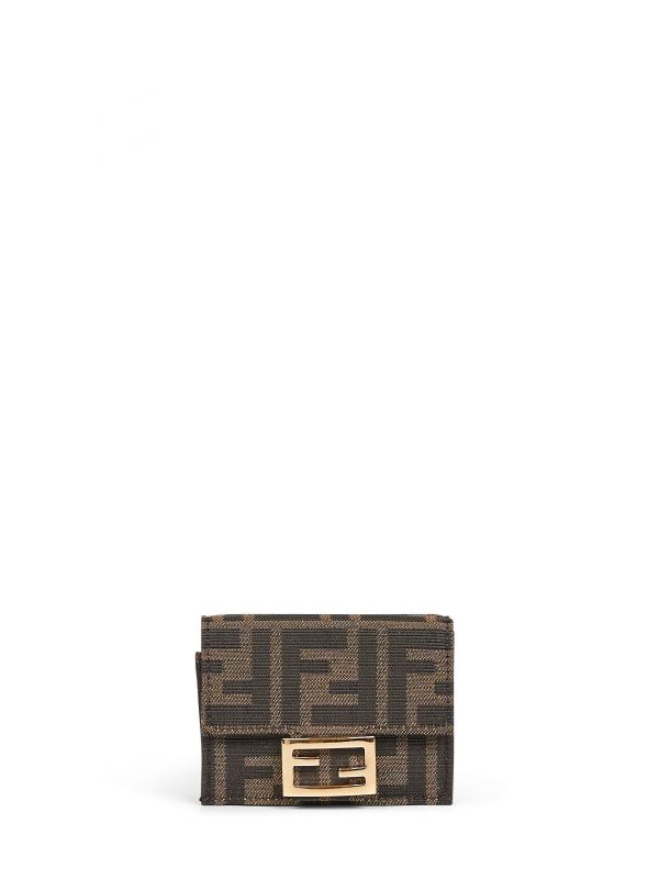  Fendi Fendi | Brown Baguette Micro Trifold Wallet | Women | Pz 