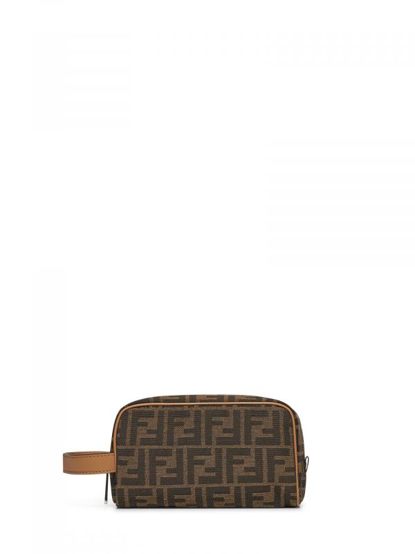  Fendi Fendi | Ff Jacquard Fabric Toiletry Bag | Man | Pz 
