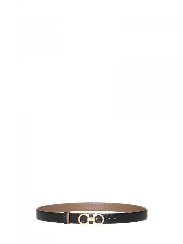  Ferragamo Ferragamo | Caraway Seed Leather Gancini Reversible Belt | Women | 75 