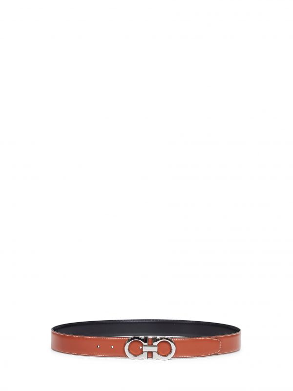  Ferragamo Ferragamo | Two-tone Gancini Reversible Belt | Man | 95 