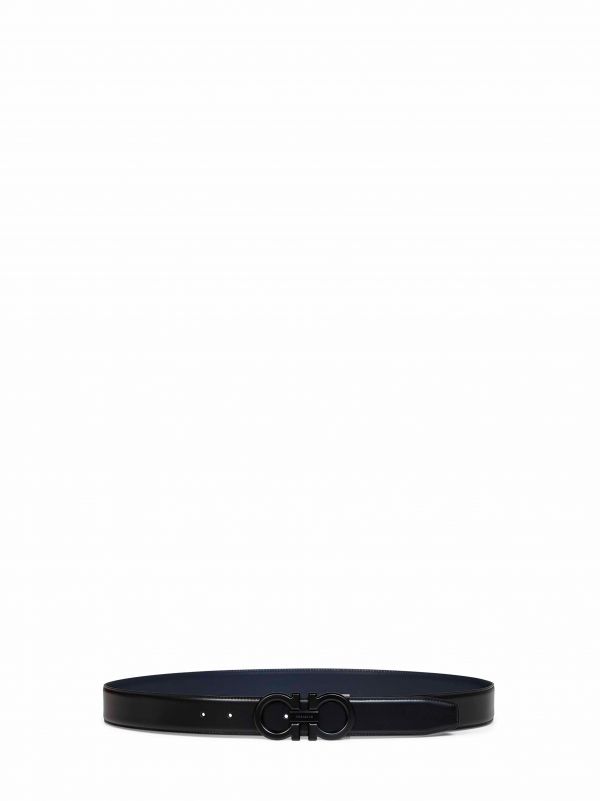  Ferragamo Ferragamo | Two-tone Gancini Reversible Belt | Man | 90 