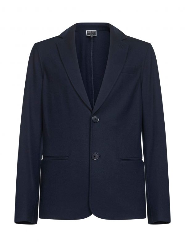  Giorgio Armani Icon Giorgio Armani Icon | Blue Cashmere Jersey Icon Single-breasted Jacket | Man | 48 