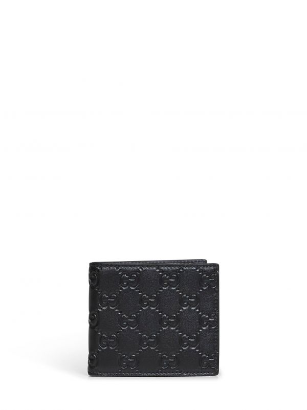  Gucci Gucci | Black Gg Emblem Bi-fold Wallet | Man | Pz 
