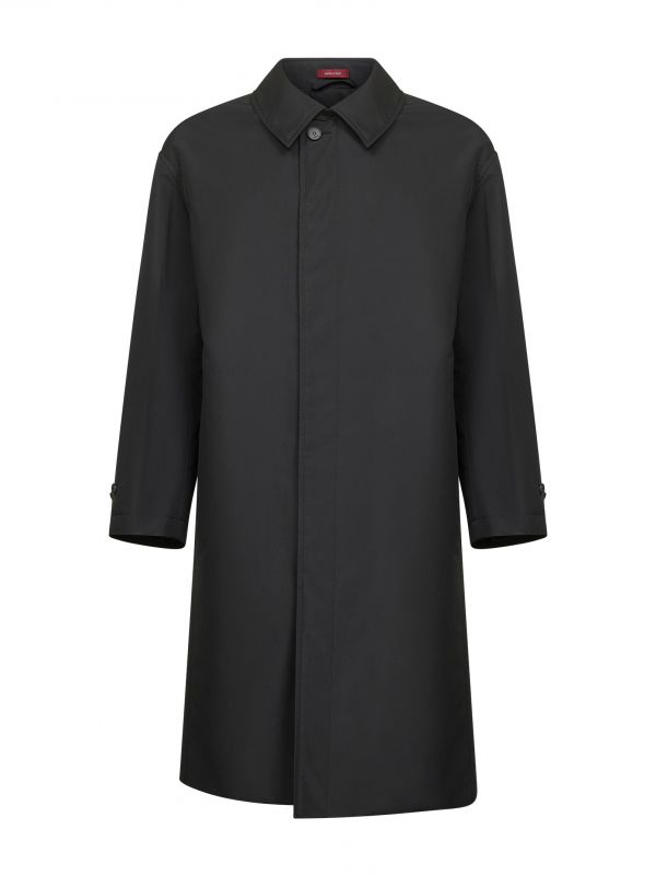  Gucci Gucci | Black Technical Poplin Coat | Man | 46 