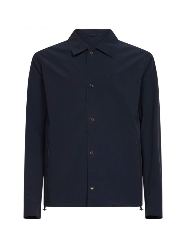  Herno Herno | Blue Double Bi-stretch Essence Shirt Jacket | Man | 46 