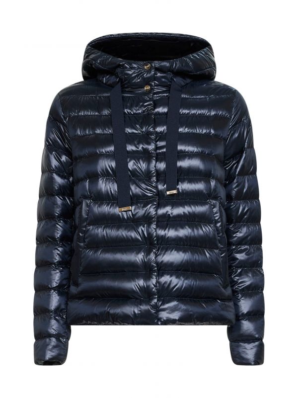  Herno Herno | Blue Ultralight Nylon Hooded Jacket | Women | 40 