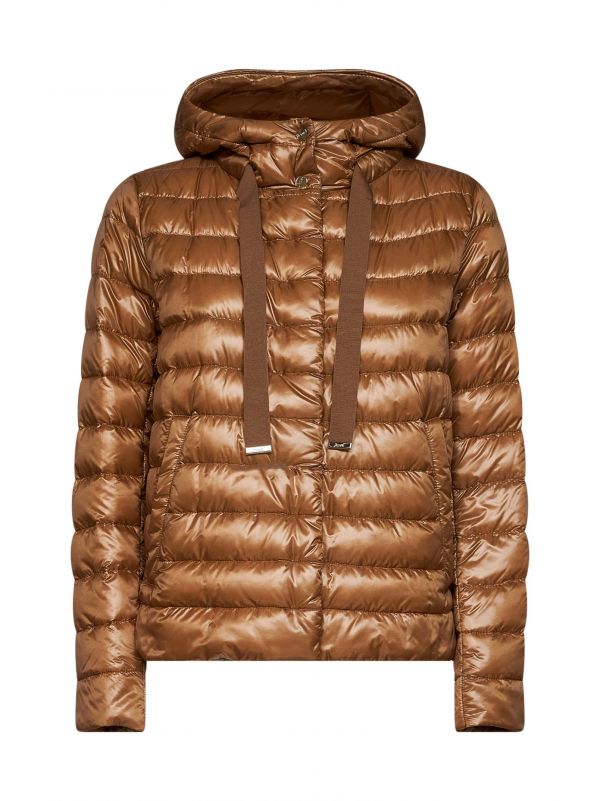  Herno Herno | Camel Ultralight Nylon Hooded Jacket | Women | 38 