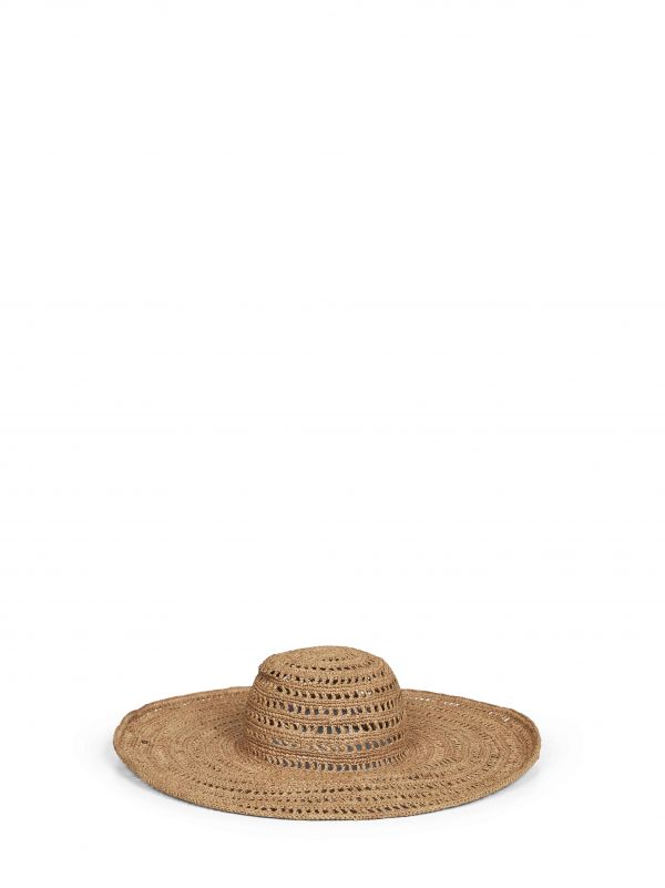  Ibeliv Ibeliv | Tea Raffia Miaro Floppy Beach Hat | Women | Pz 