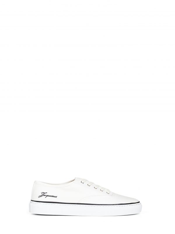  Jacquemus Jacquemus | Ivory Canvas The Féfé Skate Sneakers | Man | 42 