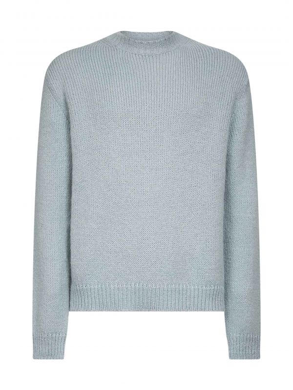  Jil Sander Jil Sander | Powder Blue Alpaca And Wool Blend Crewneck Sweater | Man | 46 