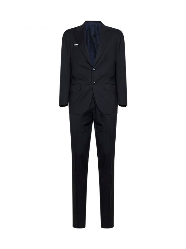  Kiton Kiton | Navy Blue Virgin Wool Single-breasted Suit | Man | 48 