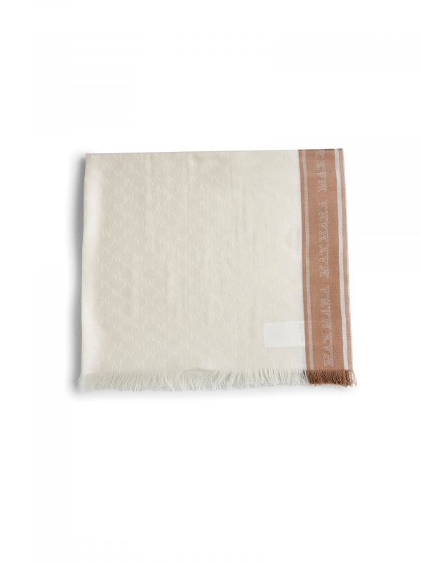  Max Mara Accessori Max Mara Accessori | Ivory Silk And Cashmere Blend Madre Stole | Women | Pz 