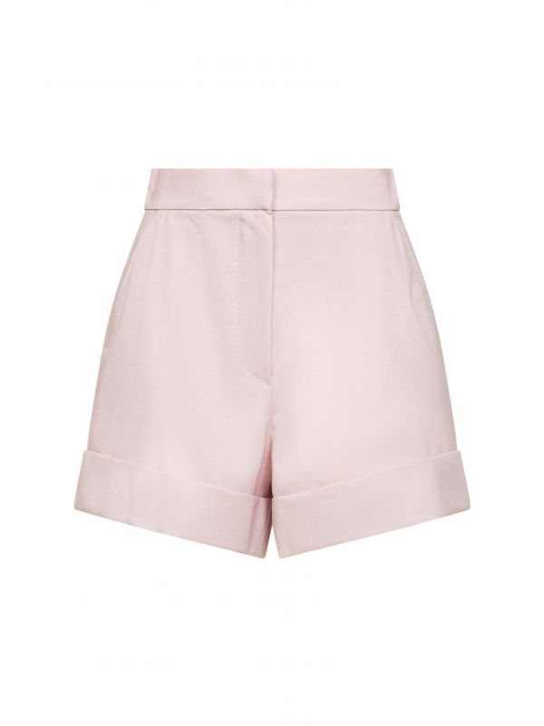  Max Mara Max Mara | Pinky Beige Canvas Mxmcelebre Shorts | Women | 40 