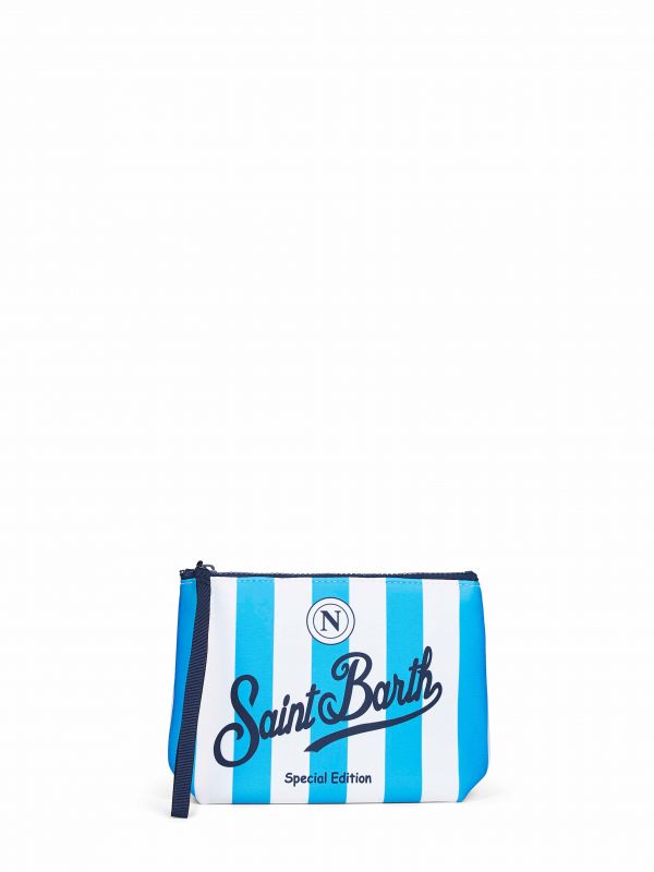  Mc2 Saint Barth Mc2 Saint Barth | Aline Printed Clutch Bag - Ssc Napoli Special Edition | Man | Pz 