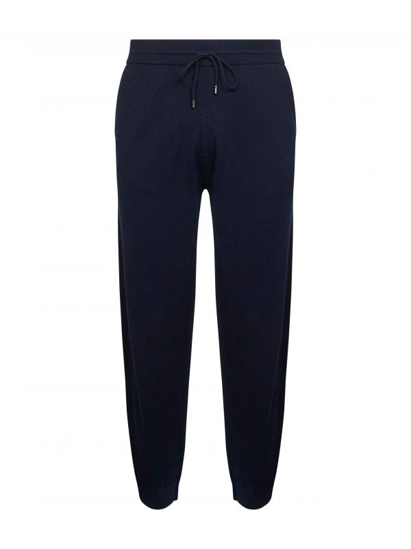  Mc2 Saint Barth Mc2 Saint Barth | Blue Wool Knit Trafalgar Jogging Trousers | Man | Xl 