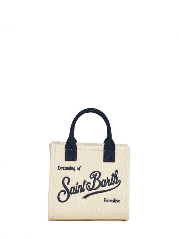  Mc2 Saint Barth Mc2 Saint Barth | Ivory Vanity Bag Mini Handbag With Shoulder Strap | Women | Pz 