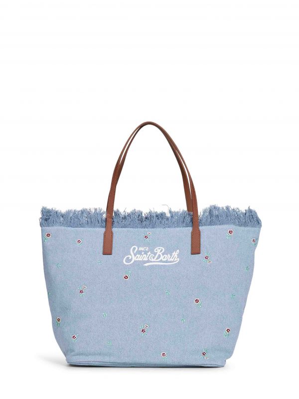  Mc2 Saint Barth Mc2 Saint Barth | Light Blue City Regular Shopping Bag | Women | Pz 