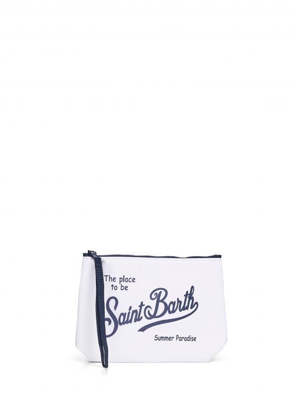  Mc2 Saint Barth Mc2 Saint Barth | White Aline Printed Clutch Bag | Man | Pz 