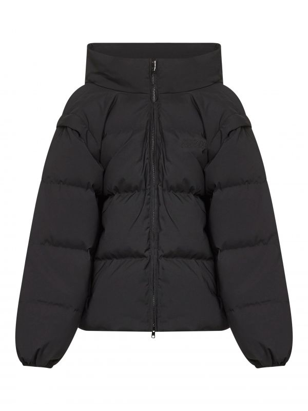  Mm6 Mm6 | Black Convertible Padded Jacket | Women | 38 