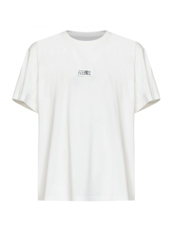  Mm6 Mm6 | Off-white Cotton Numeric T-shirt | Man | Xs 