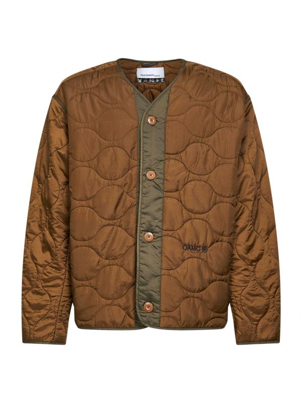  Oamc Peacemaker Oamc Peacemaker | Beige Ripstop Nylon Combat Jacket/liner | Man | S 