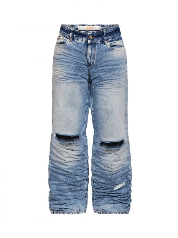  Pdf Pdf | Blue Crinkled-effect Denim Rich Kid Jeans | Man | 30 