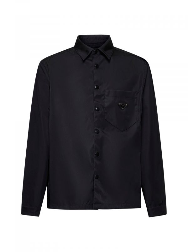  Prada Abbigliamento Prada Abbigliamento | Black Re-nylon Shirt | Man | M 