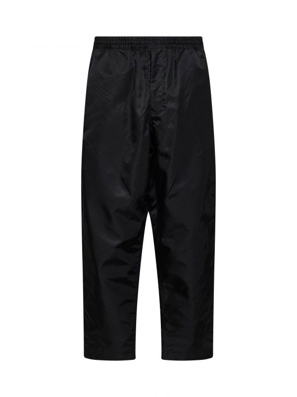  Prada Abbigliamento Prada Abbigliamento | Black Re-nylon Trousers With Elasticated Waistband | Man | M 