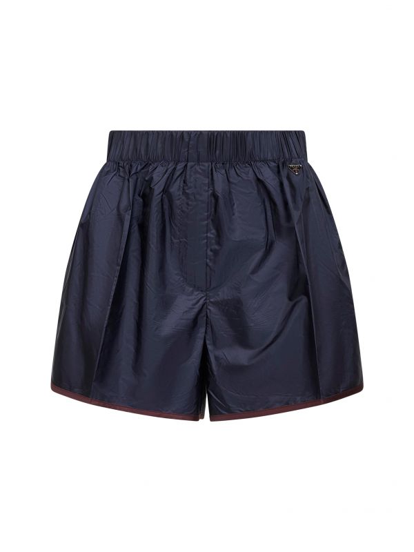  Prada Abbigliamento Prada Abbigliamento | Blue Re-nylon Shorts | Women | 40 