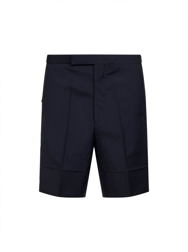  Prada Abbigliamento Prada Abbigliamento | Blue Wool And Mohair Tailored Bermuda Shorts | Man | 48 