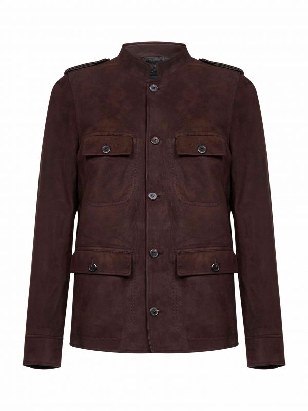  Prada Abbigliamento Prada Abbigliamento | Coffee Suede Jacket | Man | 50 