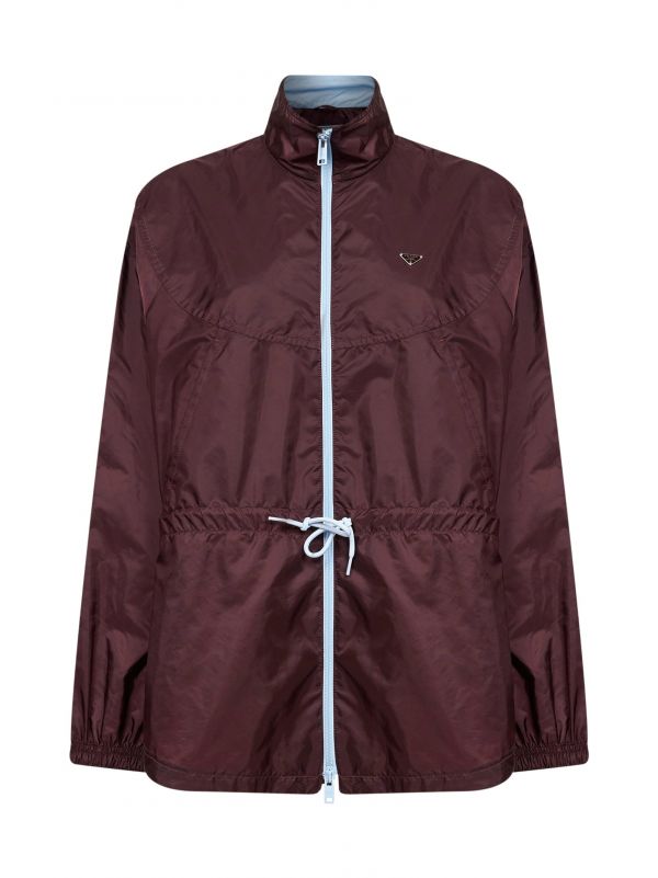  Prada Abbigliamento Prada Abbigliamento | Garnet Re-nylon Blouson | Women | 40 